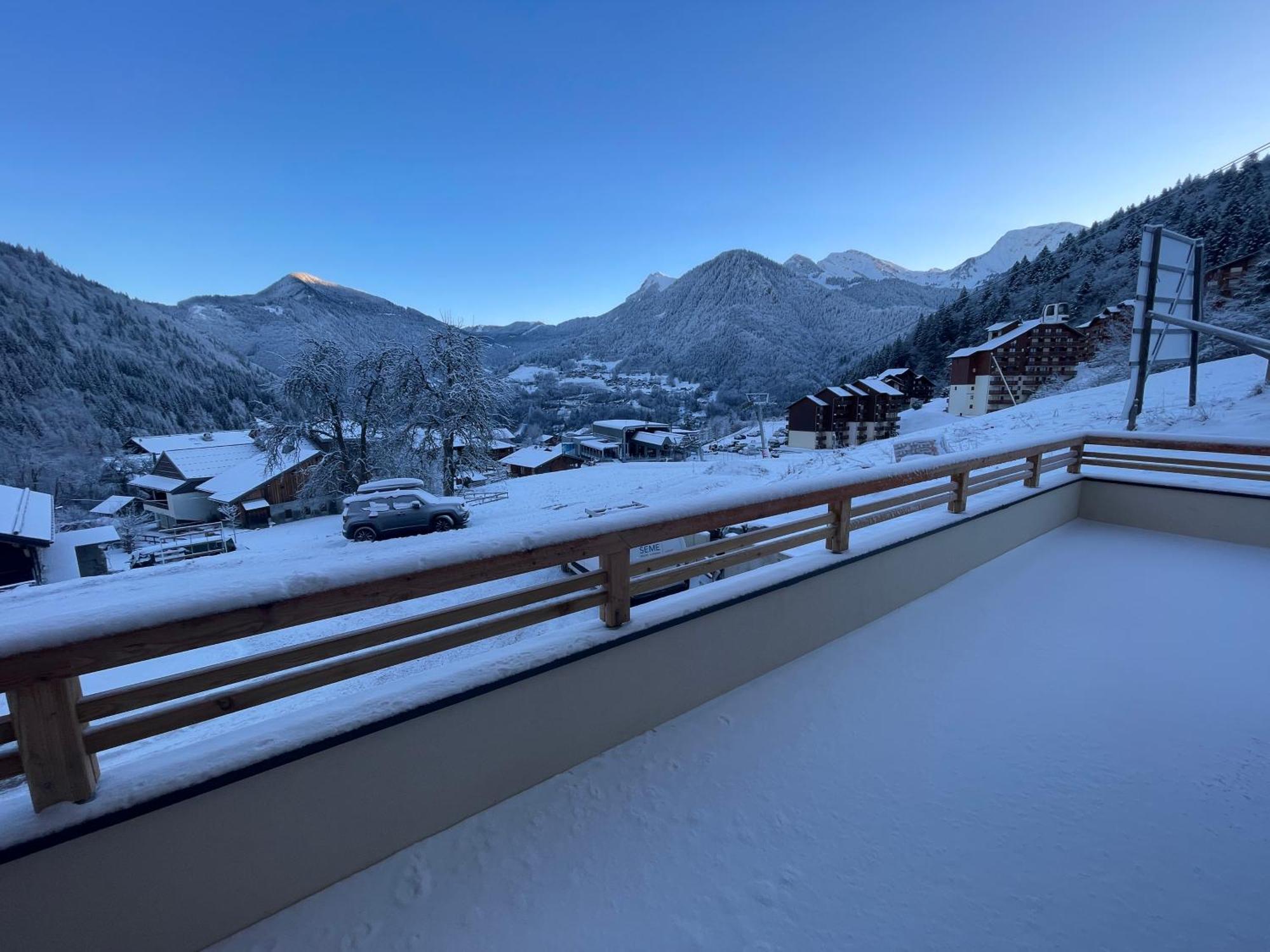 Dans Residence Neuve Le Snow Roc Sur Les Pistes, Grand Studio Cosy 5 Pers Avec Terrasse Panoramique, Sauna, Wifi Saint-Jean-dʼAulps Екстериор снимка