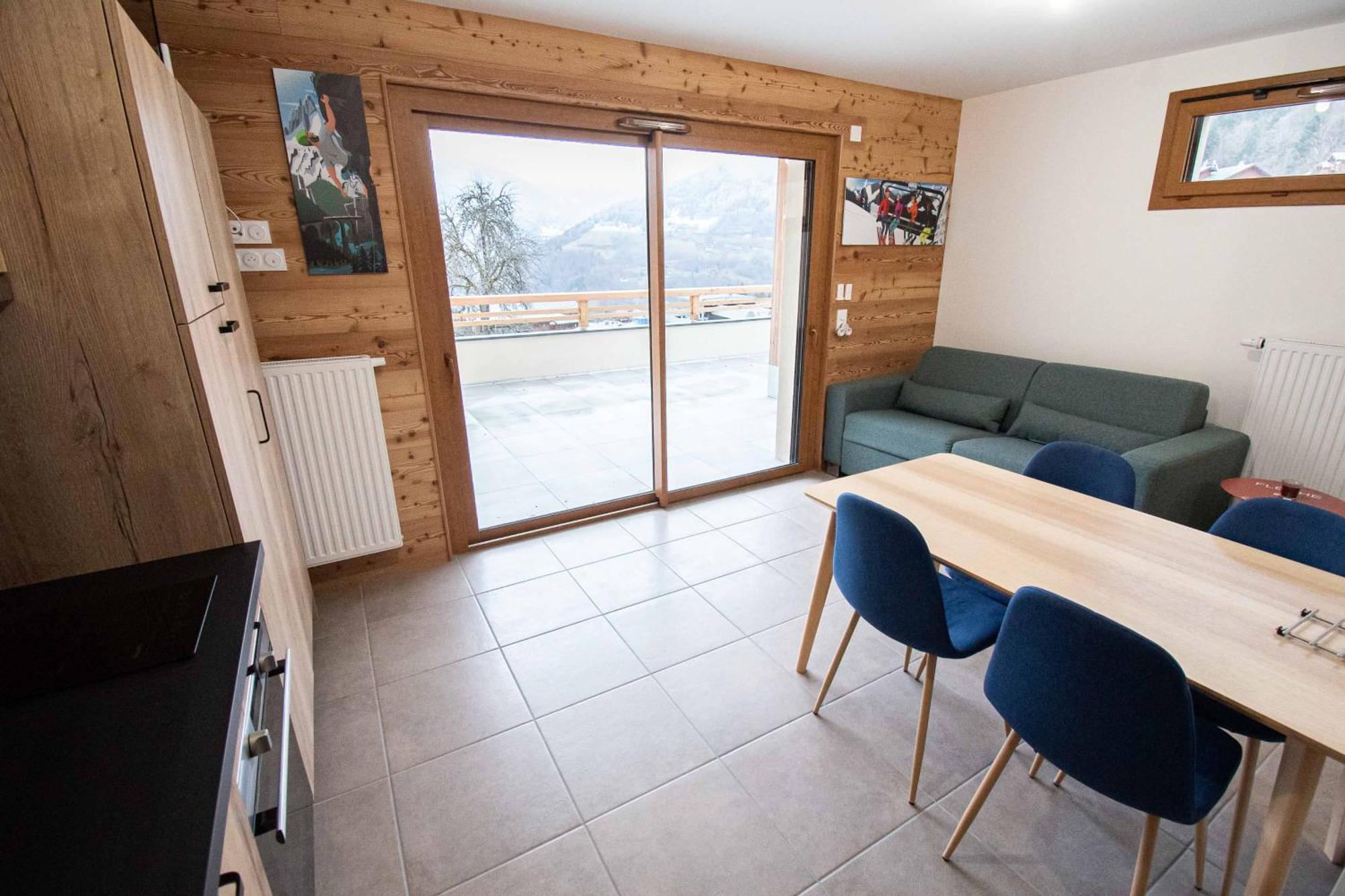 Dans Residence Neuve Le Snow Roc Sur Les Pistes, Grand Studio Cosy 5 Pers Avec Terrasse Panoramique, Sauna, Wifi Saint-Jean-dʼAulps Екстериор снимка